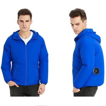 

PARATAGO Men Women Summer Fan Cooling Jacket Sun-Protective USB Smart Battery Coat Waterproof Mosquito Pvention Clothing PC117