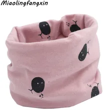 Autumn Winter Baby Scarf Cartoon Boys Girls Loop Scarf Cotton O Ring Neck Scarves Kids Neckchief Children Bufandas Scarves