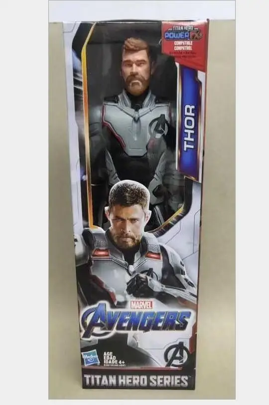 1" 30 см Marvel Мстители 4 final war Starforce супер герой Титан герой Тор Железный человек паук танос модель игрушки Фигурки A030 - Цвет: Thor