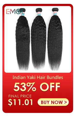 Emol индийские пряди волос, не Реми Прямые Натуральные кудрявые пучки волос для наращивания