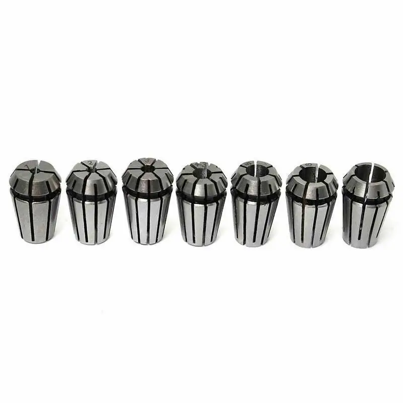 

high quality advanced special formulated spring steel ER11 Spring Collet Set For CNC Engraving Machine Milling Lathe Tool 7Pcs