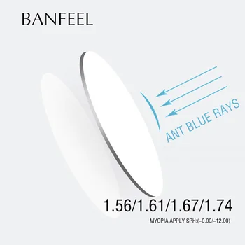 

BANFEEL Anti Blue Light Blocking 1.56 1.61 1.67 1.74 Prescription CR-39 Resin Glasses Lenses Myopia Hyperopia Presbyopia Lens