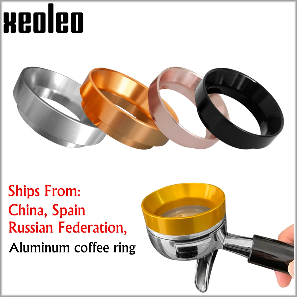 XEOLEO Dosing ring Aluminum Portafiler ring 58mm Intelligent Coffee Tampers for Brewing Coffee powder Bowl Espresso barista tool XEOLEO Dosing ring Aluminum Portafiler ring 58mm Intelligent Coffee Tampers for Brewing Coffee powder Bowl Espresso barista tool