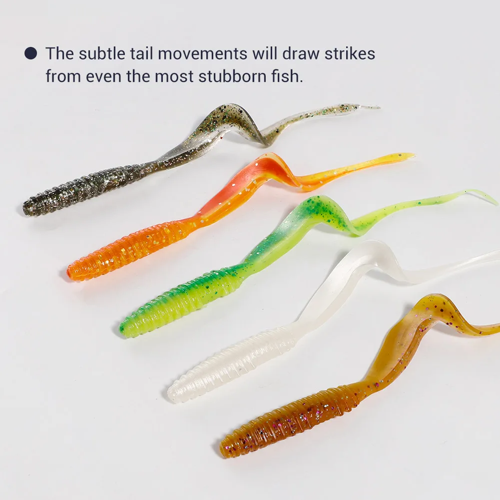 Leurre Souple Bar Leurres Souples Noeby Worm Twist 10cm - 6 Pièces