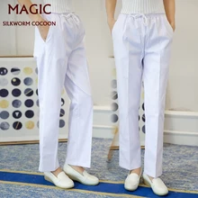 Три кармана, форма для доктора, нижняя часть, стоматологические медицинские брюки, больничные рабочие брюки для кормления, спа, детские штаны из хлопка