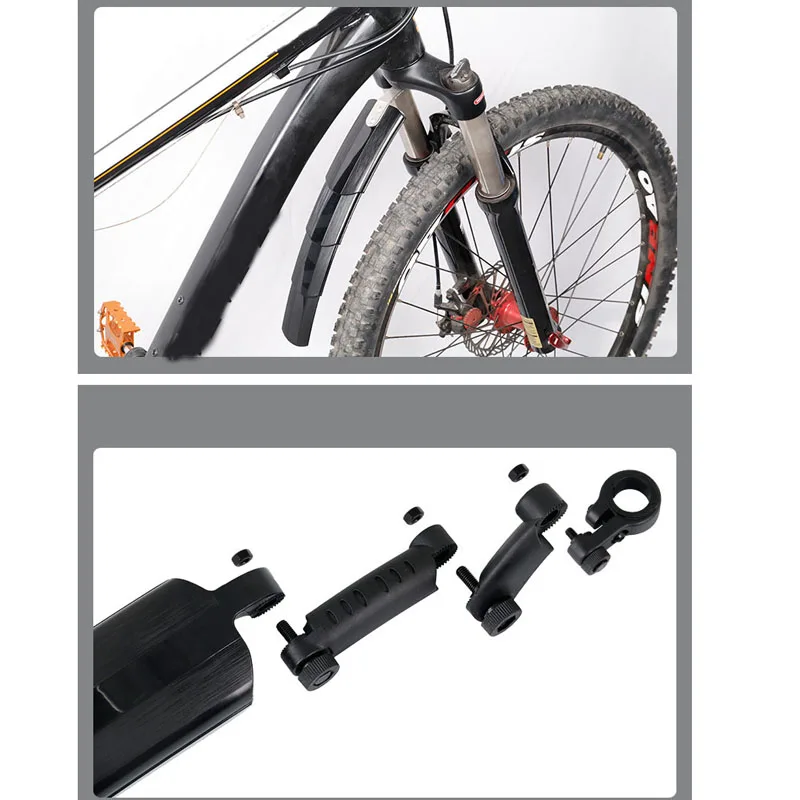 2 шт телескопическое складывание Велосипедное защитное крыло крылья MTB передние и задние брызговики для 24-2" велосипедные крылья набор брызговиков