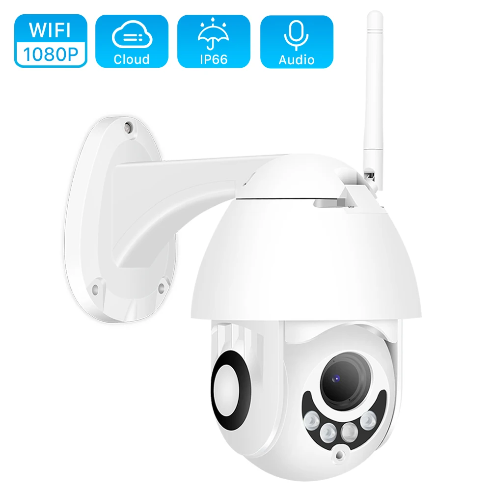 

1080P HD Outdoor Ip Camera Poe Ptz Surveillance Two-way Intercom Infrared Cloud Motion Detection Onvif Wifi Camara De Seguridad