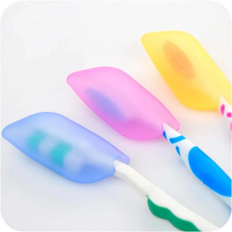 

3PCs Silicone Toothbrush Case Cover For Home Outdoor Travel Brush Protection High Quality Portable Brush Cap Protective Sleeve Random Color