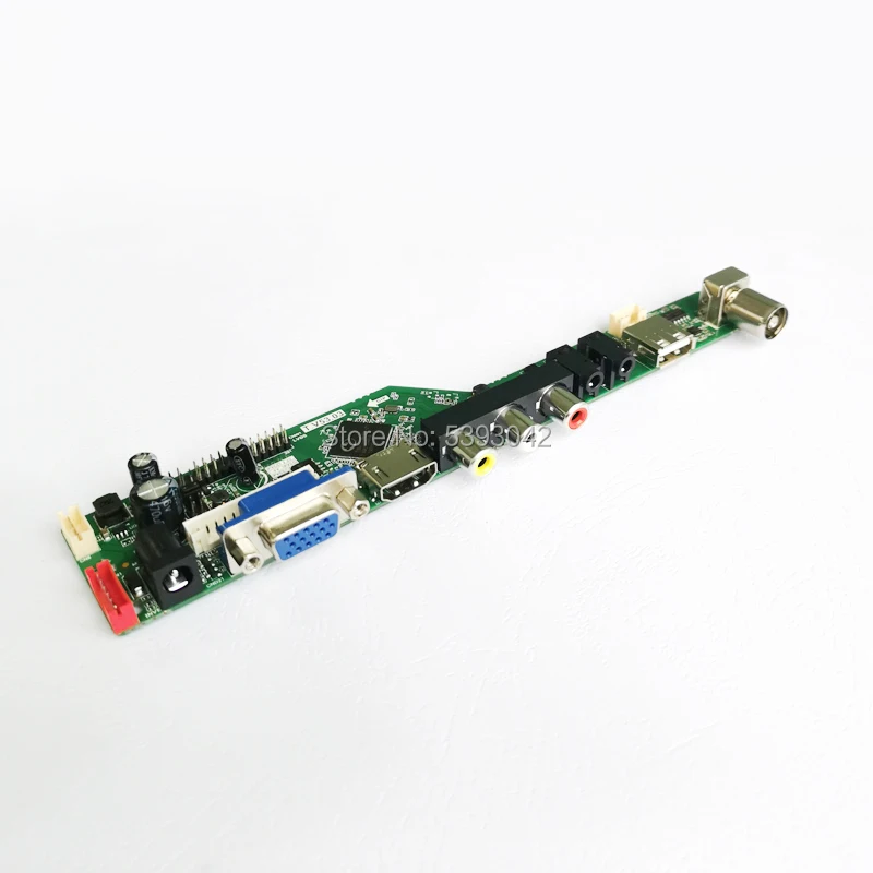 US $24.14 KIT For LP156WH2 TLE1TLEATLF1TLFA 40Pin 1366768 LVDS Analog LCD Panel VGA USB AV TV Control Drive Board