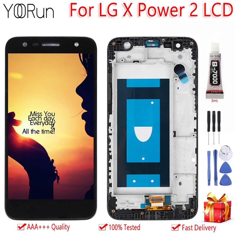 

Original Display For LG X Power 2 M320 LCD Touch Screen 5.5 inch With Frame Digitizer Assembly For LG X Power 2 LCD Screen
