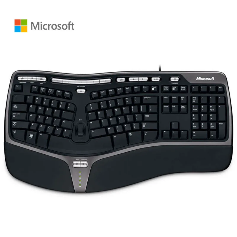 Microsoft Ergonomics 4000 Keyboard Design Multimedia Curve Wired English Keypad PC Computer | Компьютеры и офис