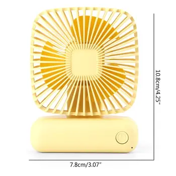 

Portable Mini Desktop Fan Simple Handheld Air Cooling Tool USB 3 Speeds for Home