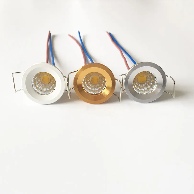 Белый/золотистый/серебристый корпус Mini 3W COB светодиодный светильник s 220V 230V 240V