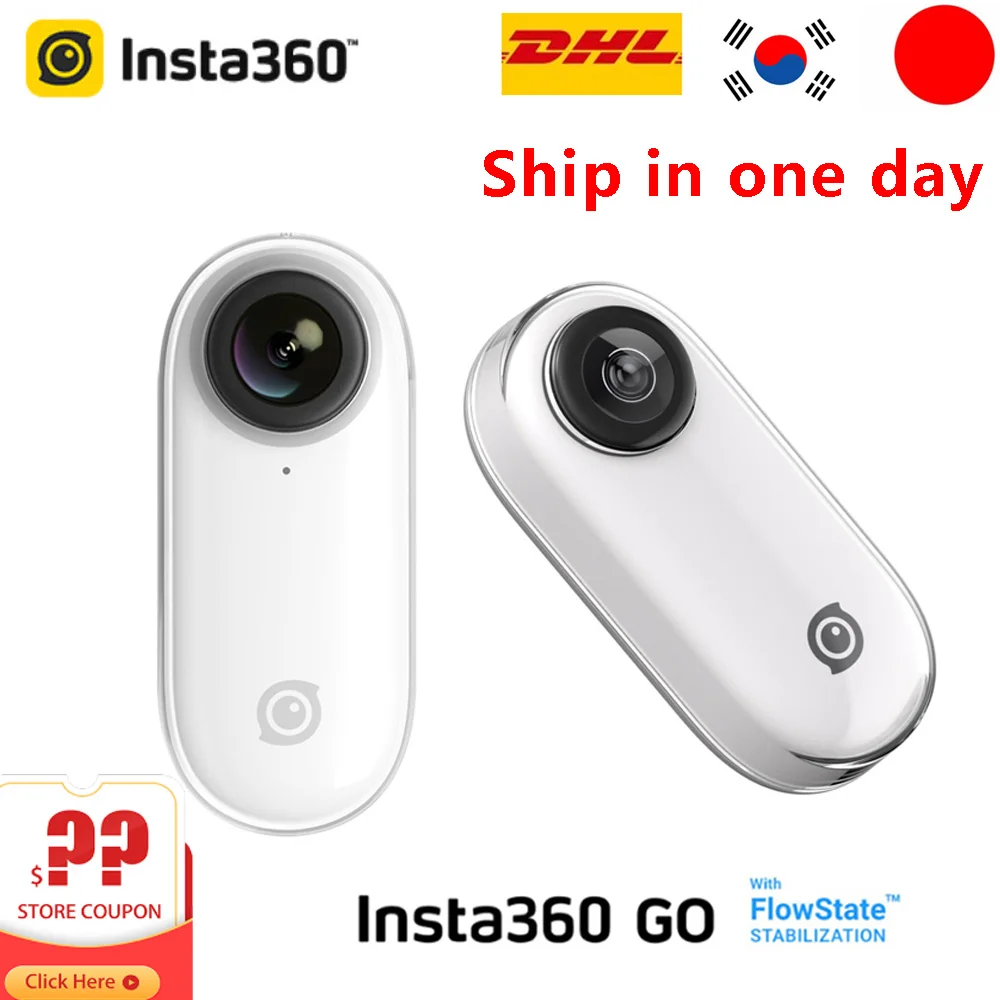 Спортивная Экшн камера Insta360 Go 1080P стабилизированная движением Camara AI