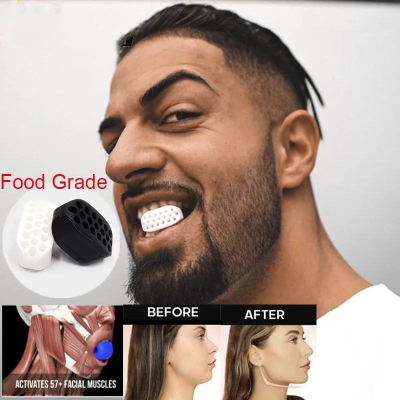 Тренажер для лица мужчин тренажер мышц жевательный мяч - Цена: 61,34 - 125,82 руб.