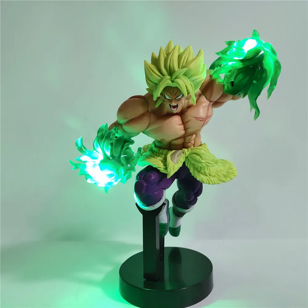 Broly фигурки Dragon Ball Z Аниме Broli Супер Saiyan DIY светодиодный светильник игрушки Figurals