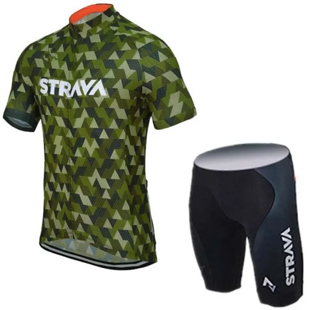Verano Ciclismo equipo blanco rojo ciclismo Джерси Pad babero pantalones cortos ciclismo conjunto hombres ropa de Ciclismo - Цвет: 6