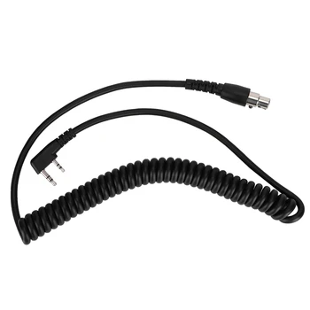 

SOONHUA 2-Pin To 5-Pin Coil Cord Cable For Kenwood/Baofeng/HYT/Relm Two Way Handheld Radios And Headsets