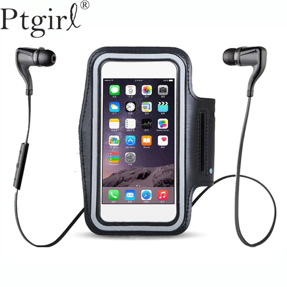 

BLACK Waterproof Gym Sports Running Armband For iphone Xs Max XR X 8 4 4s 5 5s 5c SE 6 6s 7 7s plus Arm Band Phone Bag Case