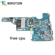 NOKOTION материнская плата для ноутбука hp G62 CQ62 597674-001 DDR3 Материнская плата с разъемом S1 Бесплатный процессор