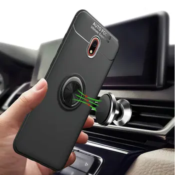 

30pcs/lot Invisible Stand Case For Xiaomi Redmi 8A 360 Degree Rotary Buckle Ring Frosted TPU Cover