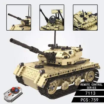 

For GSBAN Technic Military Remote Control RC Tank Science Technology Electric Bricks Model Building Blocks Toys For Children