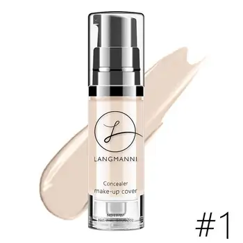 

Langmanni make-up foundation liquid concealer brighten skin color waterproof makeup BB cream whitening concealer