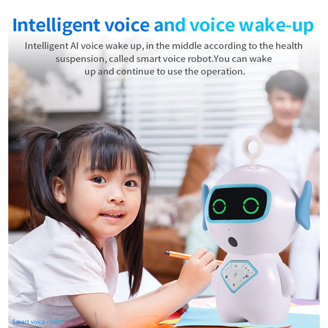 Детская интеллектуальная интерактивная игрушка для раннего образования, умный Поющий танцующий робот, петля распознавания голоса, английское издание