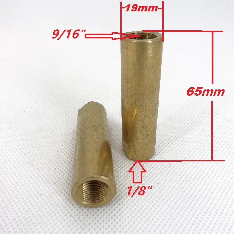 Extended Copper Base Nozzle Base 9/16"-1/8" Original Oil Nozzle For Waste Oil Burner Fuel Spray