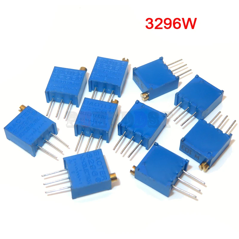 3296W Potentiometer Precision Adjustable Resistance Multi-turn Trimming 1K-100K 103 100R Trimmer Potentiometer 10PCS adjustable resistor multiturn potentiometer trimmer potentiometer electronic components