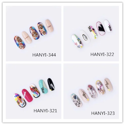 Новейшая HANYI-321-322-323, Английский алфавит, 3d стикер для дизайна ногтей, наклейка для ногтей, штамповка, экспорт из Японии, дизайнерские стразы, украшения