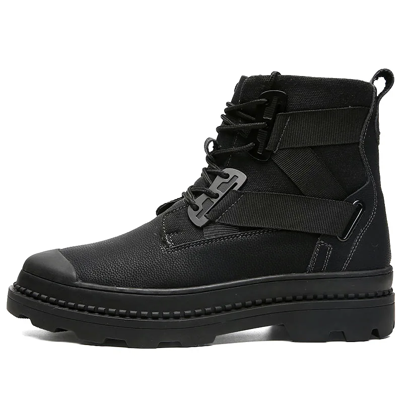 

2019 Spring And Summer Men's Boots Korean-style British Style Men's Martin Boots Hight-top Workwear Tied 9928 New Style Versatil