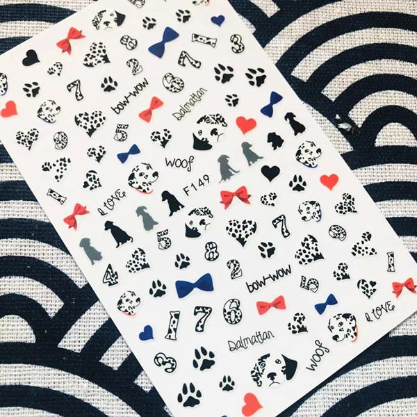 F91 желтый Тип серии LICEDESIGNS стикеры 3D на ногти Nail Art Наклейка шаблон инструмент для ногтевого дизайна украшения - Цвет: F-149