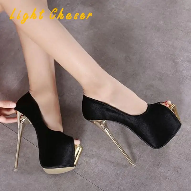 

Big Size 41 42 43 44 45 Sexy Women's Pumps Platform Sandals Wedding Women Shoes Fetish Shoes Stripper Pumps 16 Cm Zapatos Mujer