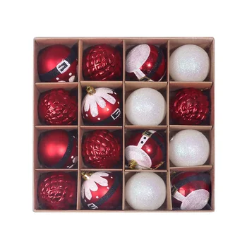 

16Pcs/set Christmas balls Xmas Tree PVC Hanging Party Wedding Ornaments