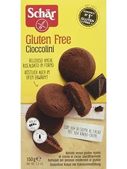 

Schär Biscuits au Cacao fourrés à la Crème au Cacao sans gluten 150 g