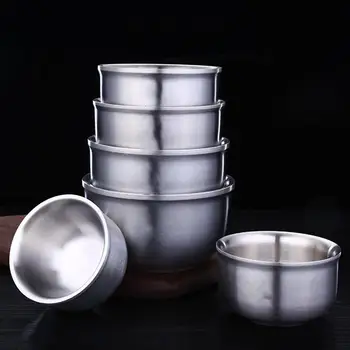 

Stainless Steel Mixing Bowls Non Slip Nesting Whisking Bowls Set Mixing Bowls For Salad Cooking Baking