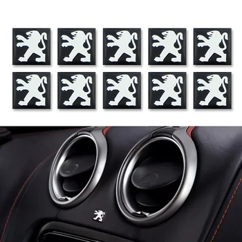 

10 pcs 15mm Car Key Shell Sticker Logo Emblem for Peugeots 107 108 206 207 308 307 508 2008 3008 style car Styling Accessories