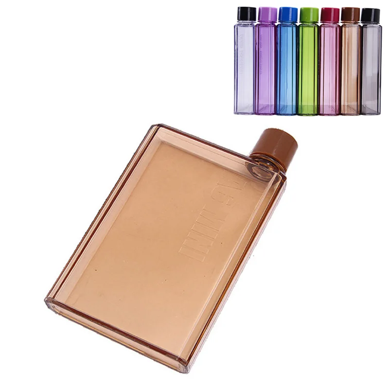 

Notebook Bottle A5 Paper Cup Bottle Flat Water Bottle Clear Book Portable Paper Pad Water Bottle Flat Drinks Kettle