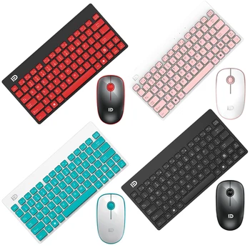 

Wireless Keyboard And Mouse Set Slim Silent Game Office Home Girl Mini Set Keyboard And Mouse For Desktop Notebook