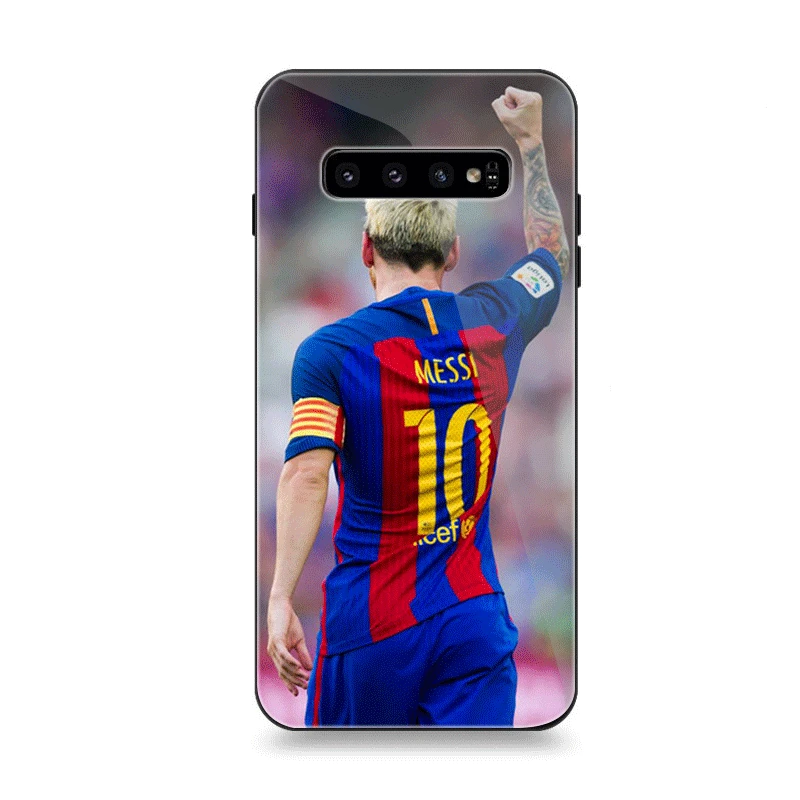 G8 Чехол для телефона Стекло для samsung A40 A50 A10 A20 A30 A60 A70 S10 S7 край S8 S9 Note 8 9 10 плюс Чехол Футбол Лионель Leo 10 - Цвет: G8