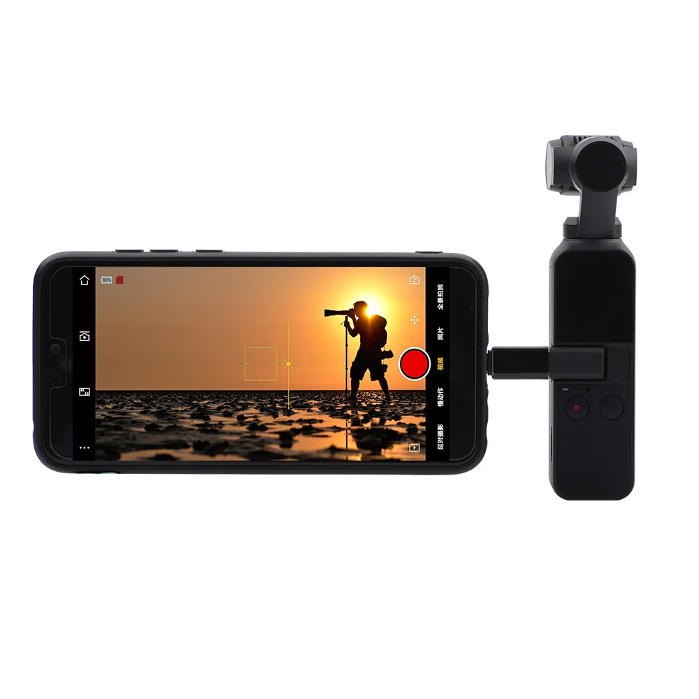 USB-C тип-c к микро-usb конвертер для DJI OSMO Карманный шарнирный адаптер и