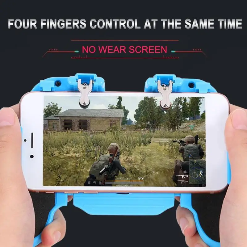 VODOOL H5 Mobile Gaming Gamepad For PUBG Mobile Phone Cooling Fan Joystick Handle Trigger Fire Butt