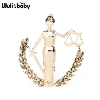 

Wuli&baby Gold Silver Color Libra Constellation Brooches Women Metal Party Banquet Brooch Pins Gifts