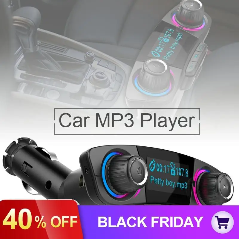 BT06 Bluetooth автомобильный комплект Универсальный fm-передатчик двойной USB Аудио Автомобильный mp3 плеер Handsfree Поддержка TF карта быстрая зарядка AUX