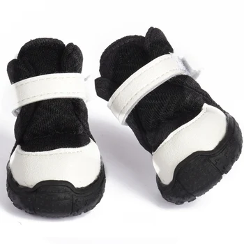 

4pcs/set Pet Dogs Winter Shoes Comfortable Anti-slip Wear-resistant Shoe Dog Paw Protector Boots Rain Snow Waterproof Booties
