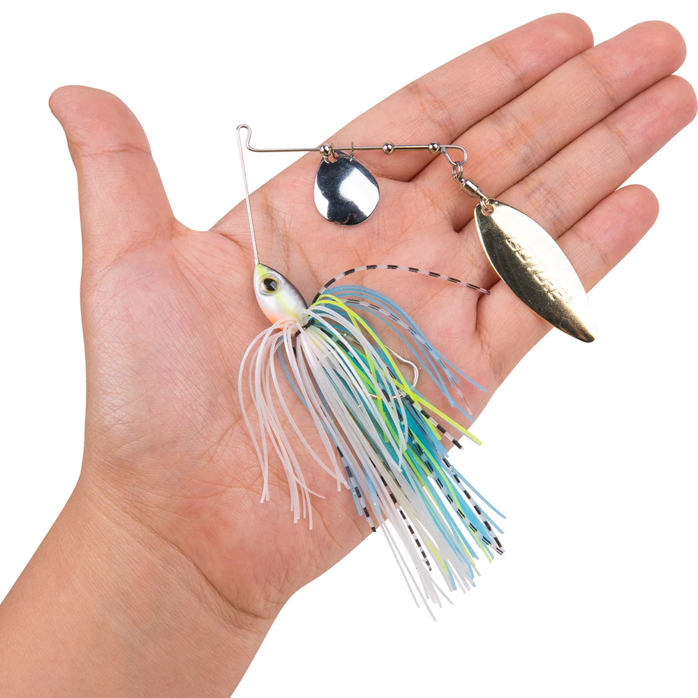 Goture 2020 Новинка Спиннер 10 г 14 рыболовная приманка 3D Eyes Tandem Willow + Colorado Bladed Spinnerbait Buzzbait