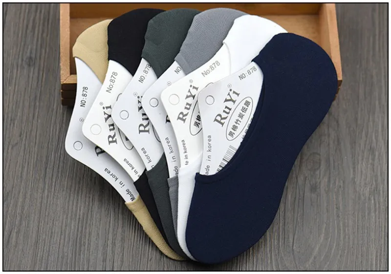 5Pairs/lot=10pieces Velvet Invisible Man Boat Socks Casual Solid Color Silicone Mesh Breathable Socks Summer Male