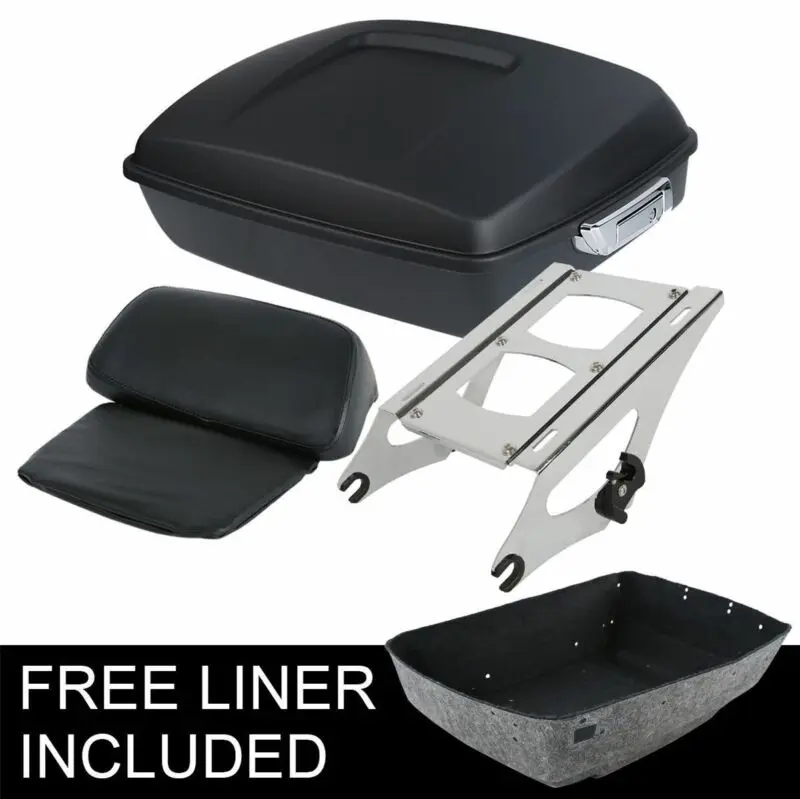 Motorcycle Chopped Tour Pack Trunk Backrest Mounting Rack For Harley Touring Electra Road King Street Glide 2014-Up motorcycle luggage bag