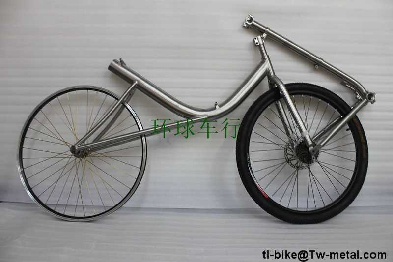 Сделано в Китае, titanium лежачий велосипед рама и вилка, изготовленный на заказ titanium лежачий велосипед рамы вил, дешевые titanium лежачий рамка
